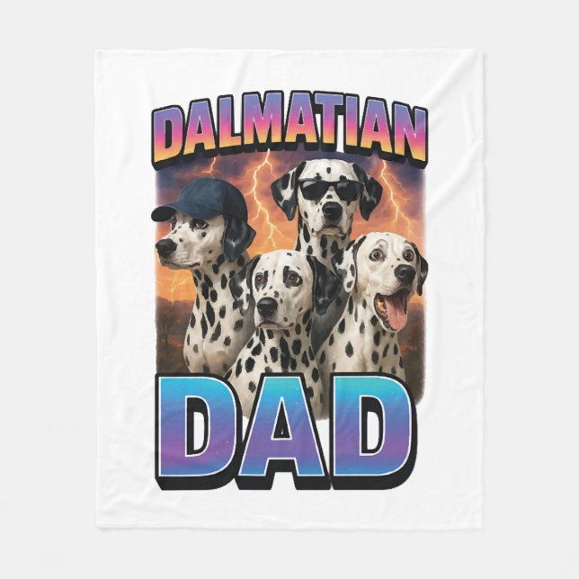 Dalmatian Fleece Blanket (Front)