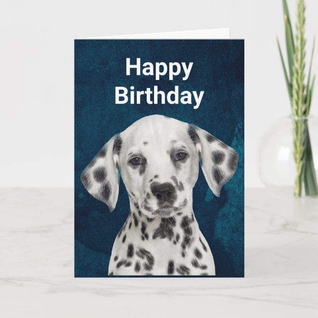 Dalmatian Folded Greeting Card (Front)