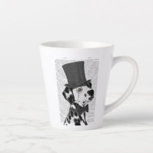 Dalmatian, Formal Hound and Hat Latte Mug
