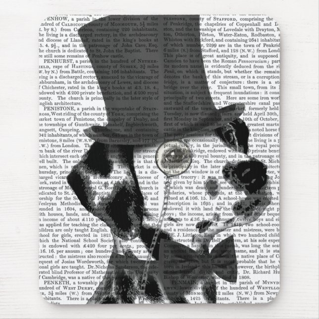 Dalmatian, Formal Hound and Hat Mouse Mat (Front)