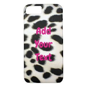 Dalmatian Fur Customise Texture Black and White iPhone 8/7 Case