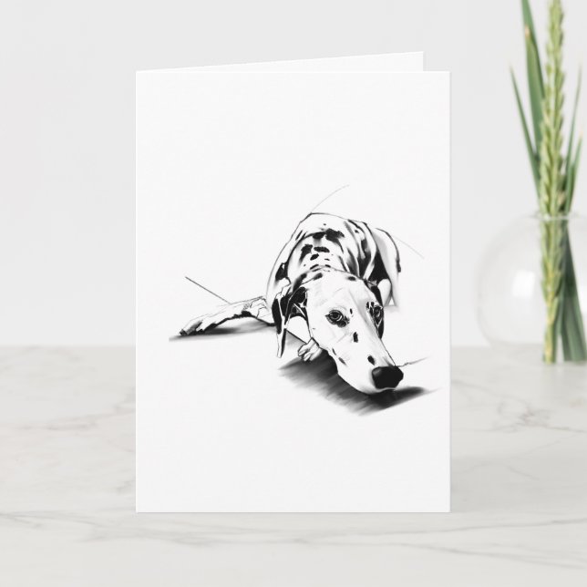 Dalmatian Greeting Card – Hand Drawn (Front)