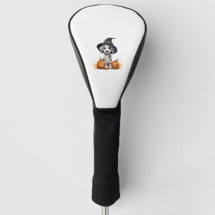 Dalmatian halloween dog witch T-Shirt Golf Head Cover