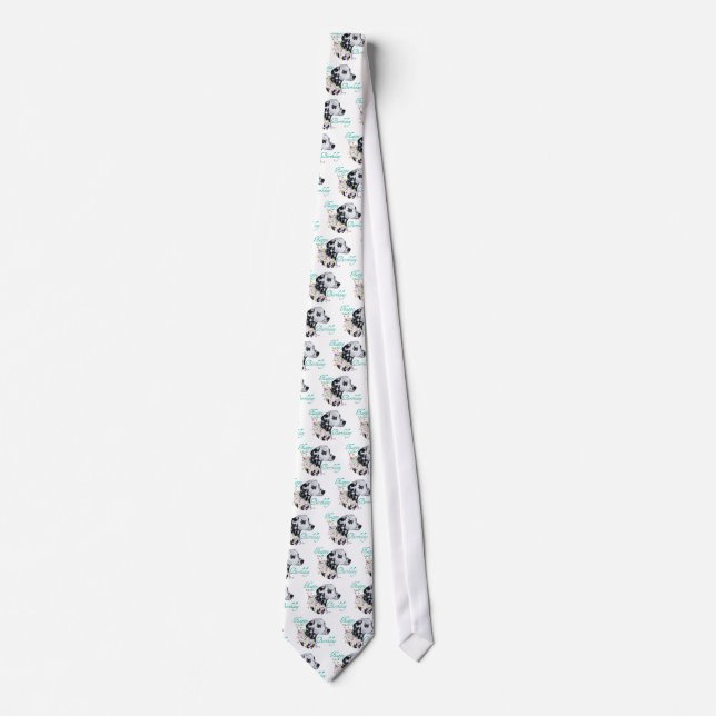 Dalmatian Happy Birthday Tie (Front)
