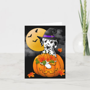Dalmatian Happy Halloween Holiday Card