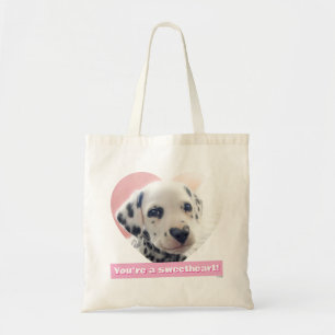 Dalmatian Heart Nose Tote Bag