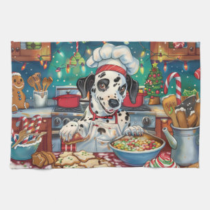 Dalmatian Holiday Baking: Festive Christmas Tea Towel