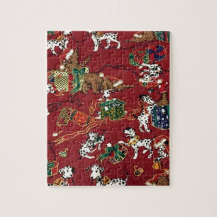 Dalmatian Holiday Print Jigsaw Puzzle