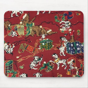 Dalmatian Holiday Print Mouse Mat