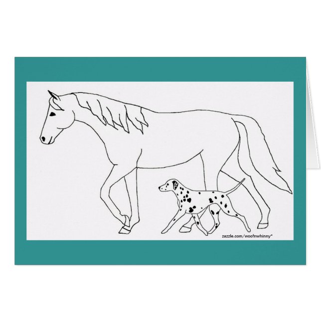 Dalmatian & Horse (Front Horizontal)