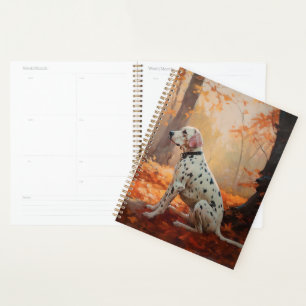 Dalmatian in Autumn Leaves Fall Inspire Planner