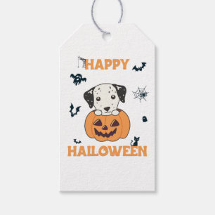 Dalmatian In Pumpkin Sweet Dogs Happy Halloween Gi Gift Tags