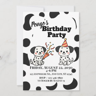 Dalmatian Invitation