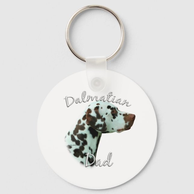Dalmatian (liver) Dad 2 Key Ring (Front)