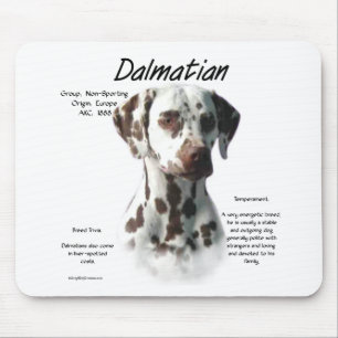Dalmatian (liver) History Design Mouse Mat