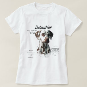 Dalmatian (liver) History Design T-Shirt