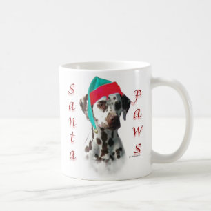Dalmatian (liver) Santa Paws Coffee Mug