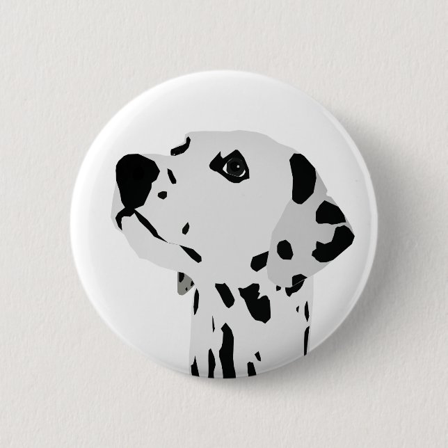 Dalmatian Love 6 Cm Round Badge (Front)