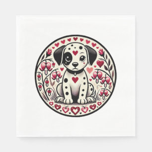 Dalmatian Love Napkin