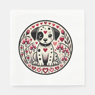 Dalmatian Love Napkin