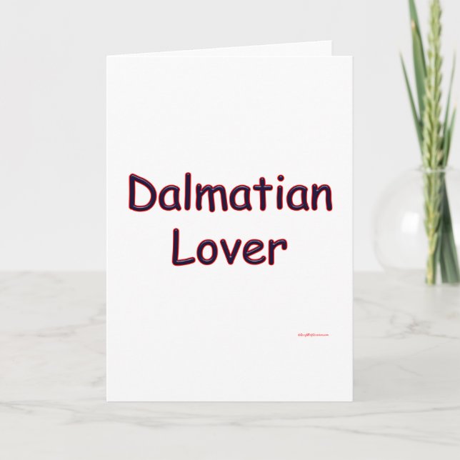 Dalmatian Lover Holiday Card (Front)