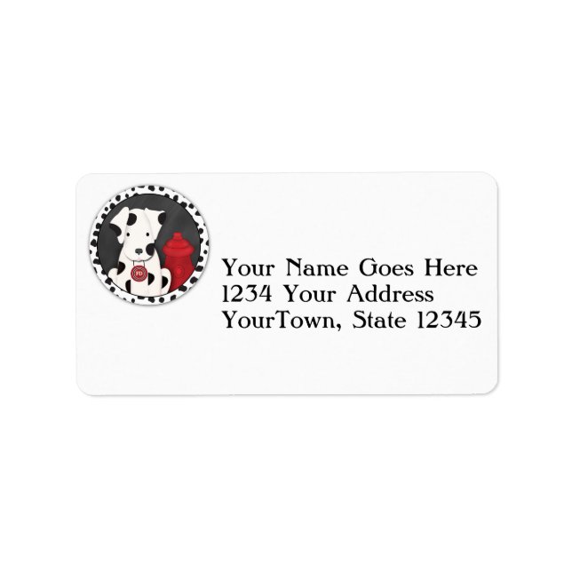 Dalmatian Mailing Label (Front)