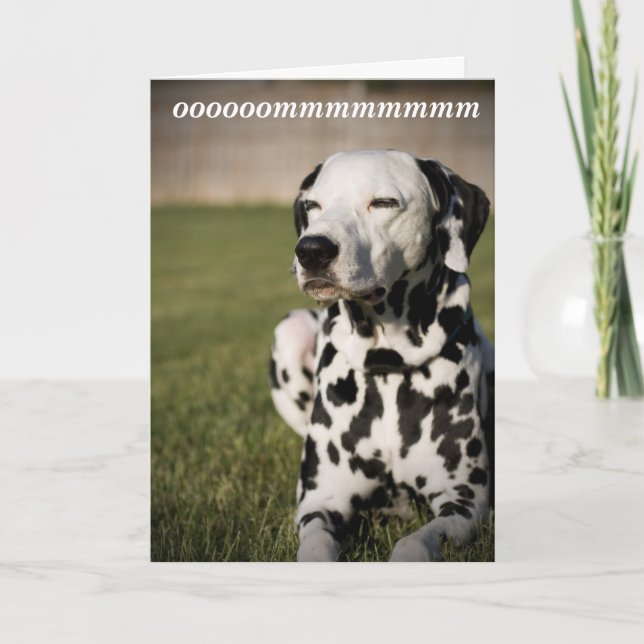 Dalmatian Meditation Card (Front)
