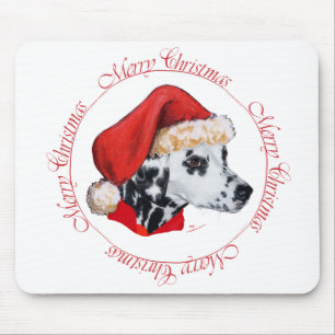 Dalmatian Merry Christmas Mouse Mat
