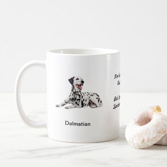 Dalmatian Mug - With two images and a motif (With Donut)