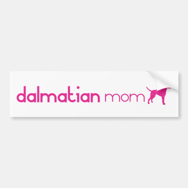 Dalmatian Mum Bumper Sticker (Front)