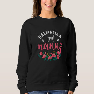 Dalmatian Nanny Dog Womens Cute Dog Christmas Sweatshirt