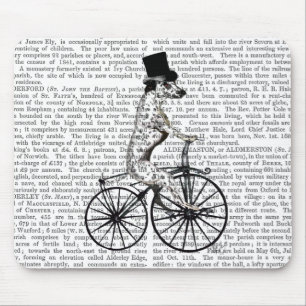 Dalmatian on Bicycle 2 Mouse Mat