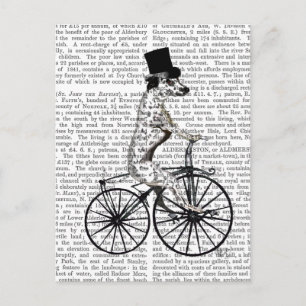Dalmatian on Bicycle 2 Postcard