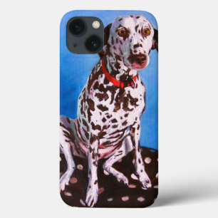 Dalmatian on spotty cushion 2011 iPhone 13 case