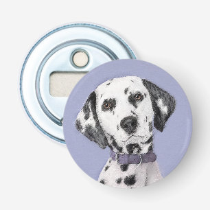 Dalmatian Painting - Cute Original Dog Art Bottle Opener