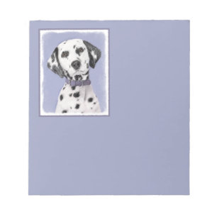 Dalmatian Painting - Cute Original Dog Art Notepad