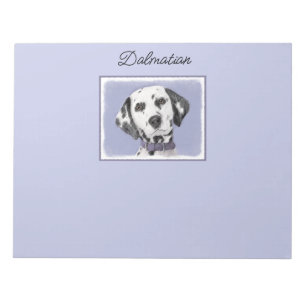 Dalmatian Painting - Cute Original Dog Art Notepad