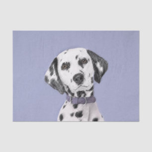 Dalmatian Painting - Cute Original Dog Art Tissue Paper