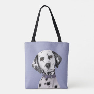 Dalmatian Painting - Cute Original Dog Art Tote Bag