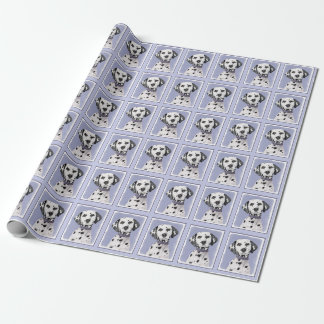 Dalmatian Painting - Cute Original Dog Art Wrapping Paper