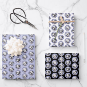 Dalmatian Painting - Cute Original Dog Art Wrapping Paper Sheet