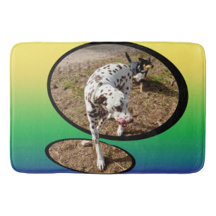 Dalmatian Pastel Window Art, Bath Mat