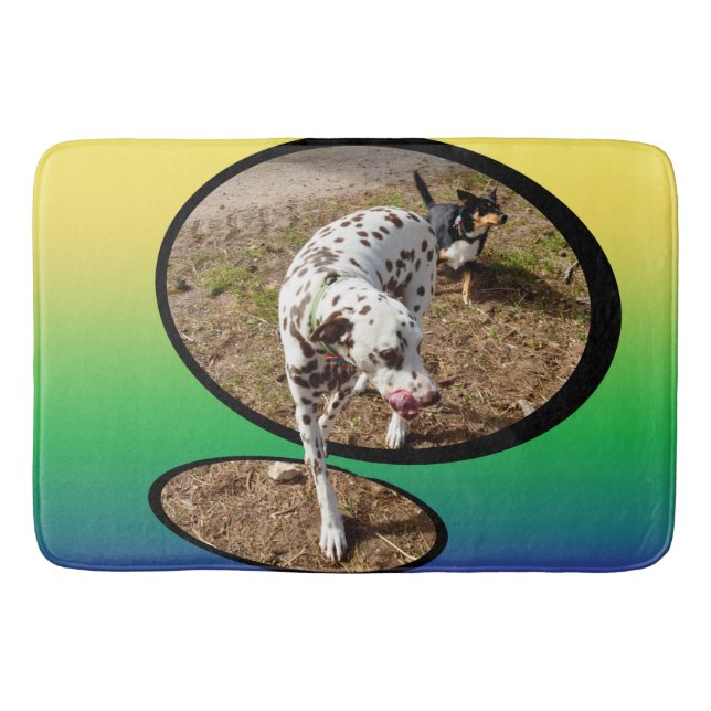 Dalmatian Pastel Window Art, Bath Mat (Front)