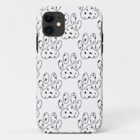 Dalmatian Paw Print Pattern