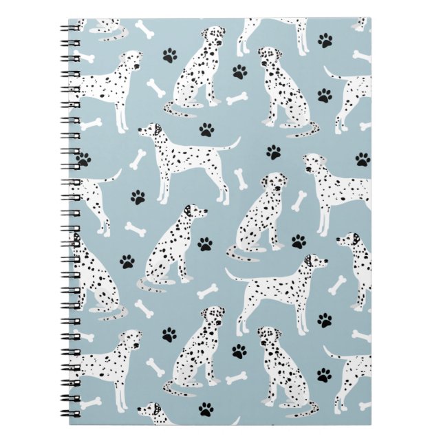 Dalmatian Paws and Bones Notebook (Front)