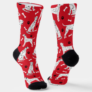 Dalmatian Paws and Bones Socks