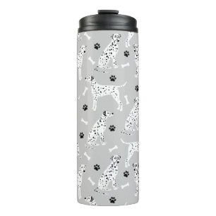 Dalmatian Paws and Bones Thermal Tumbler