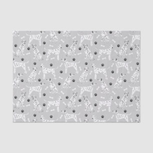 Dalmatian Paws and Bones Tissue Paper