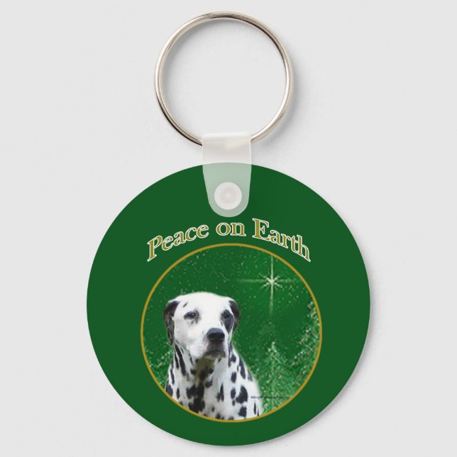 Dalmatian Peace Key Ring (Front)