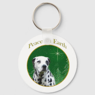 Dalmatian Peace Key Ring